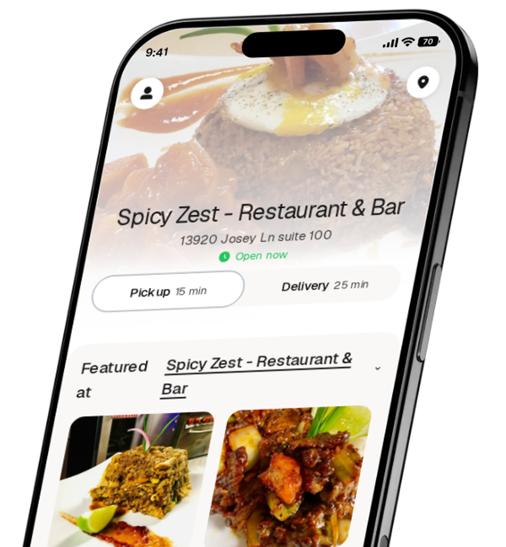 Spicy Zest - Restaurant & Bar app preview