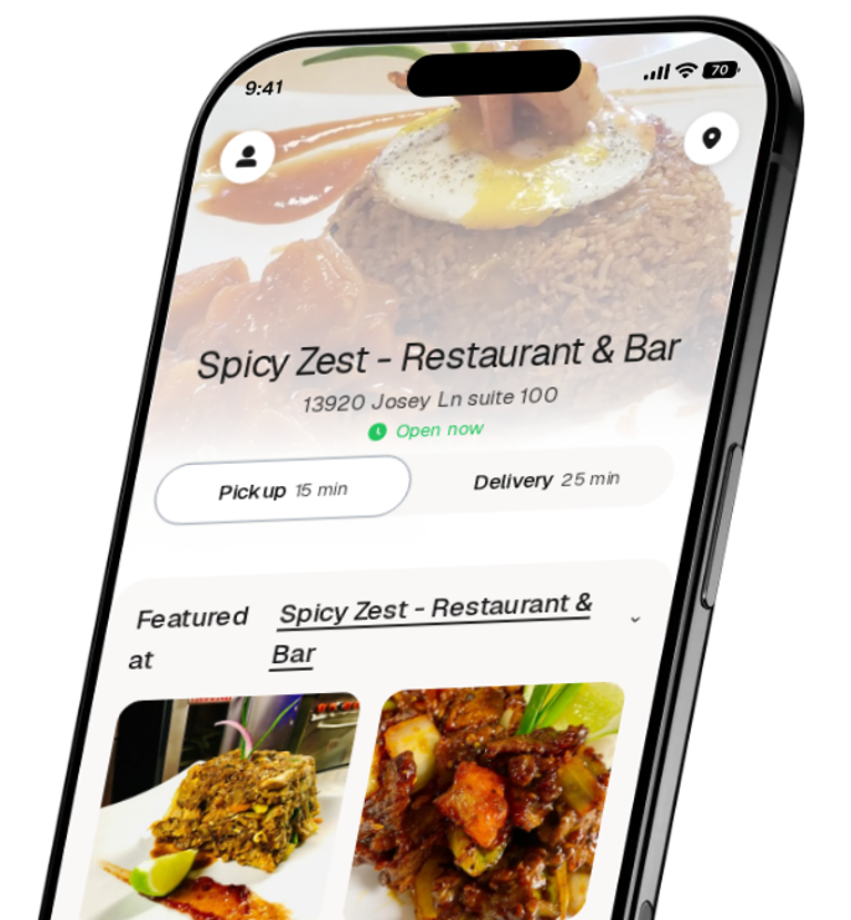 Spicy Zest - Restaurant & Bar app preview