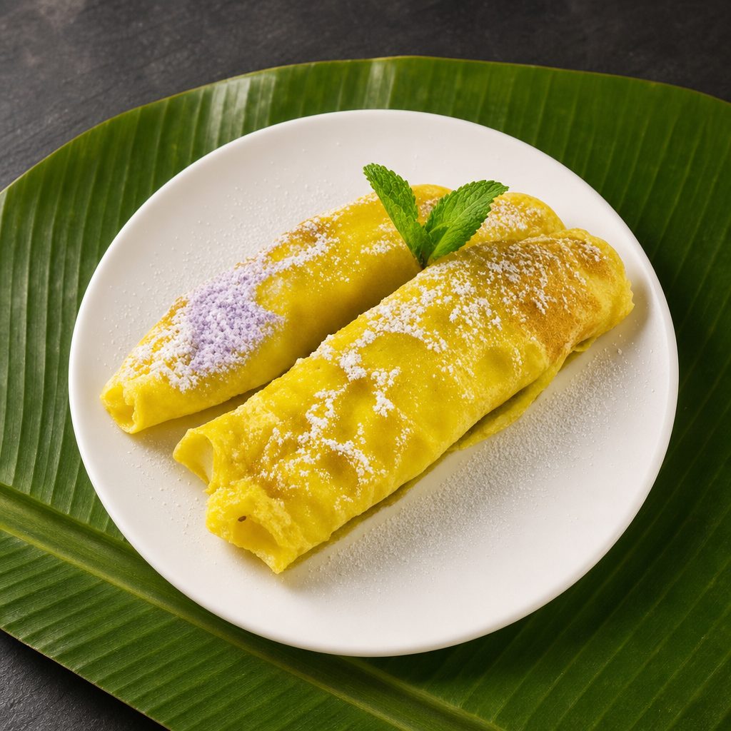 Sri Lankan Coconut Roll Cake.